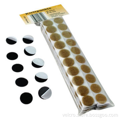 Eco-friendly 3m adhesive hook-and-loop coins